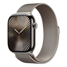Умные часы Apple Watch Series 10 46 мм, M/L (160–210 мм), Titanium Case GPS+Cellular, Milanese Loop, Natural (натуральный)